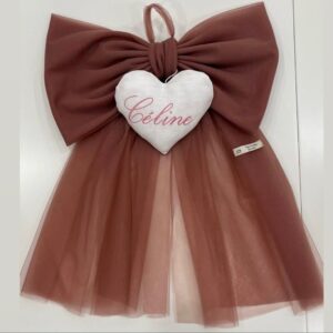 Fiocco in tulle con pendente