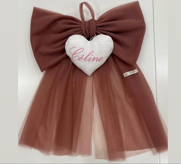 Fiocco in tulle con pendente